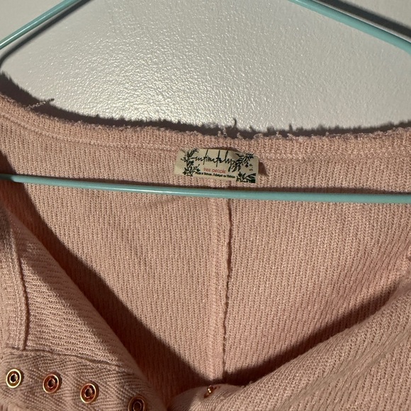 Intimately Free People Baby Pink Long Sleeve Bodysuit Size Small - Picture 3 of 3